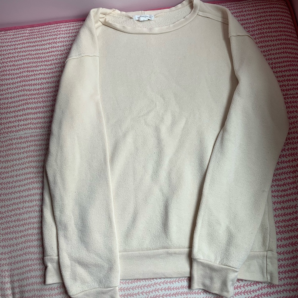 treasure and bond cream sweatshirt size small